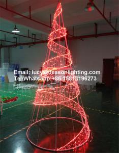 Quality led spiral christmas tree wholesale