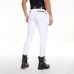 White Knee Silicone Grips Horse Riding Pants Anti - Pilling Equestrain Breeches