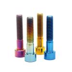 Polished Titanium Bike Accessories Custom Ti6al4v M6x25 Alloy Flange Bolt