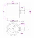 Miniature Flange Load Cell Tension Compression Flange Mounted load cell