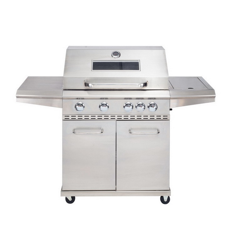 Outdoor Gas Grill Stove BBQ Grills with 5 Burners and Stainless Steel Material
