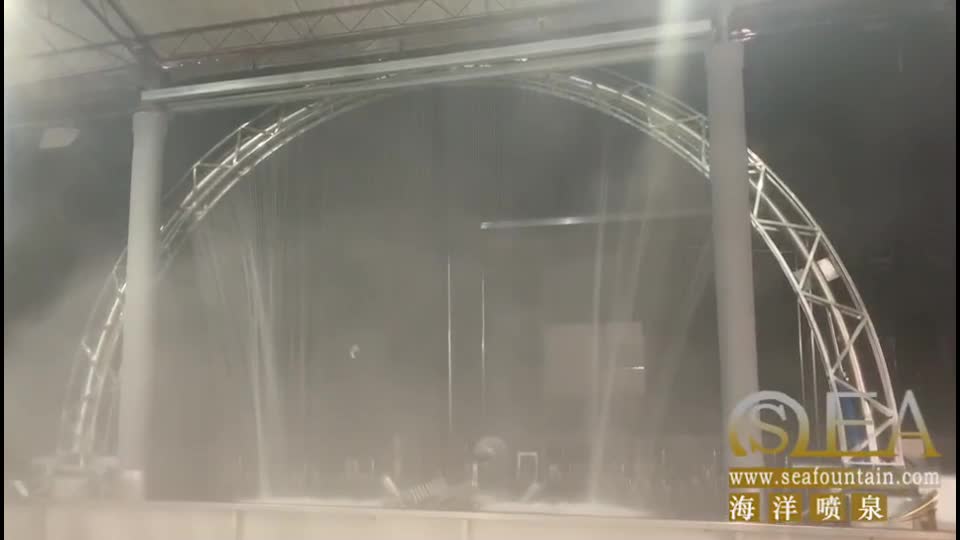 features private enterprise digital water curtain fountain