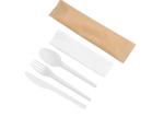 Heat Resistant CPLA Compostable Disposable Cutlery Set