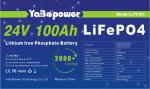 Storage Solar RV Lifepo4 Battery 100ah 150ah 24v For Boat Off Road Vehicle