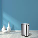 50L Stainless Steel Step Trash Can Free Logo Print