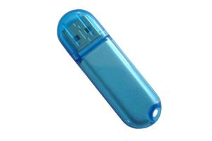 Quality 64G 2.0 blue color plastic USB with customized logo and package show life brand wholesale