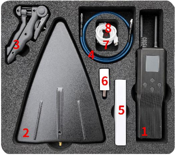 Lightweight Portable Drone Detector Defense System 900Mhz