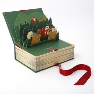 Quality 3D Pop Up Rigid Cardboard Cosmetic Box Packaging ODM ISO With Magnetic Pannel wholesale