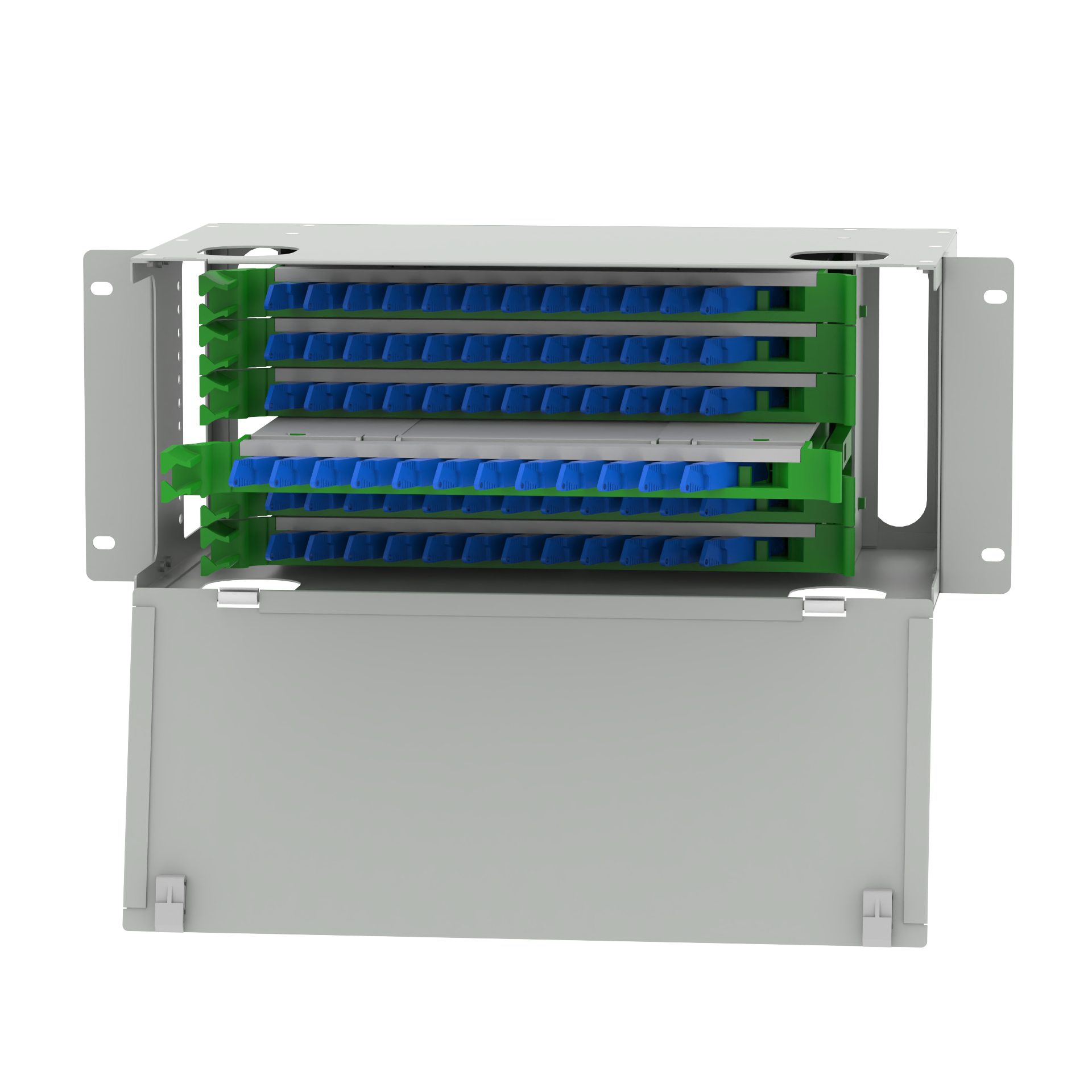 Fiber Optic Equipment E2K Type 72 Port Optic Fiber Distribution Patchpanel 5 Data Center
