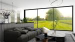 Soundproof French Style Aluminium Windows Glass Replacement Horizontal Opening