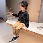 Spring Long Sleeve Teen Boys Clothes Letter Print