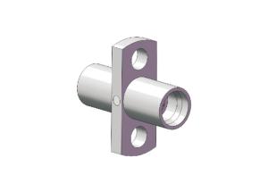 Quality SMP Male to SMP Male RF Adapter with 2 Holes Flange Mount Small Volume wholesale
