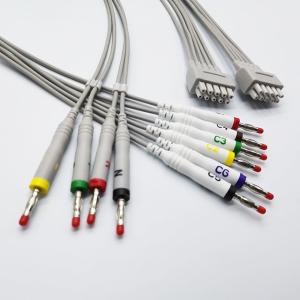 Quality TPU EKG Cables For Fukuda GE Schiller Mindray Nihon Kohden wholesale
