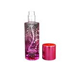 perfume spray bottle screw glass bottles black blue red pink green cap plastic