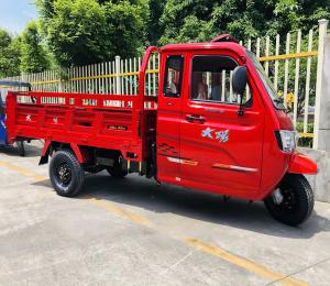 Quality Drum Brake DAYANG Enclosed Cabin Tricycle 250CC/300CC/350CC Three Wheel Motorcycle in Red wholesale