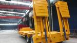 Hydraulic Ladder 4 Axle Lowboy Trailer with 80 Ton 100 Ton Capacity and Durable