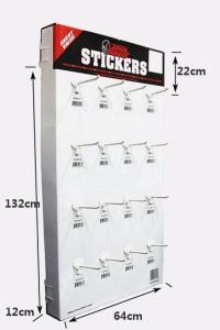 Quality Glossy Lamination Cardboard Sidekick Displays White For Supermarket Advertising wholesale