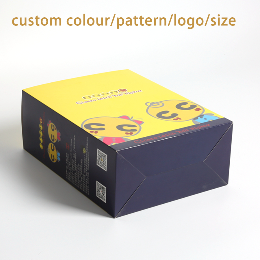 Yellow Tuck End Paper Packaging Box With Transparent Window for Mobile Phone Accessories
