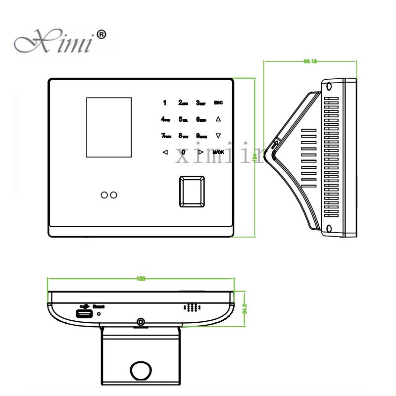 ZK Biometric Face & Fingerprint GM500 Card Time Attendance Standalone TCP/IP Door Access Controller System With Free SDK