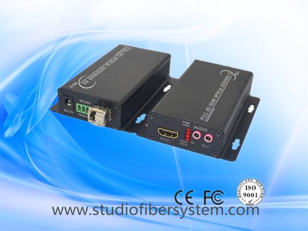 Mini aluminum 1CH uncompressed 1080P HDMI&1CH RS232&1CH bidi audio over SM fiber