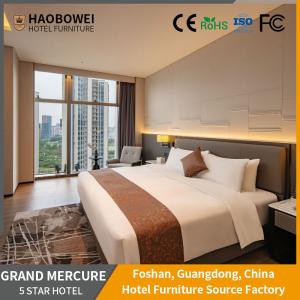 Quality Curved Backrest Modern Style King Size Bedroom Furniture Set For Five Star Hotel In Foshan wholesale