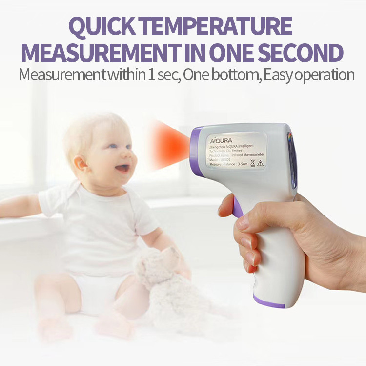 AAA Battery Non Contact Infrared Thermometer LCD Display For Oral / Underarm