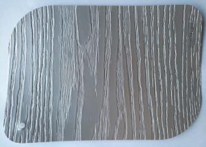 Quality Grey PVC Lamination Sheets 3D Embossed Furniture Cover 0.30mm wholesale