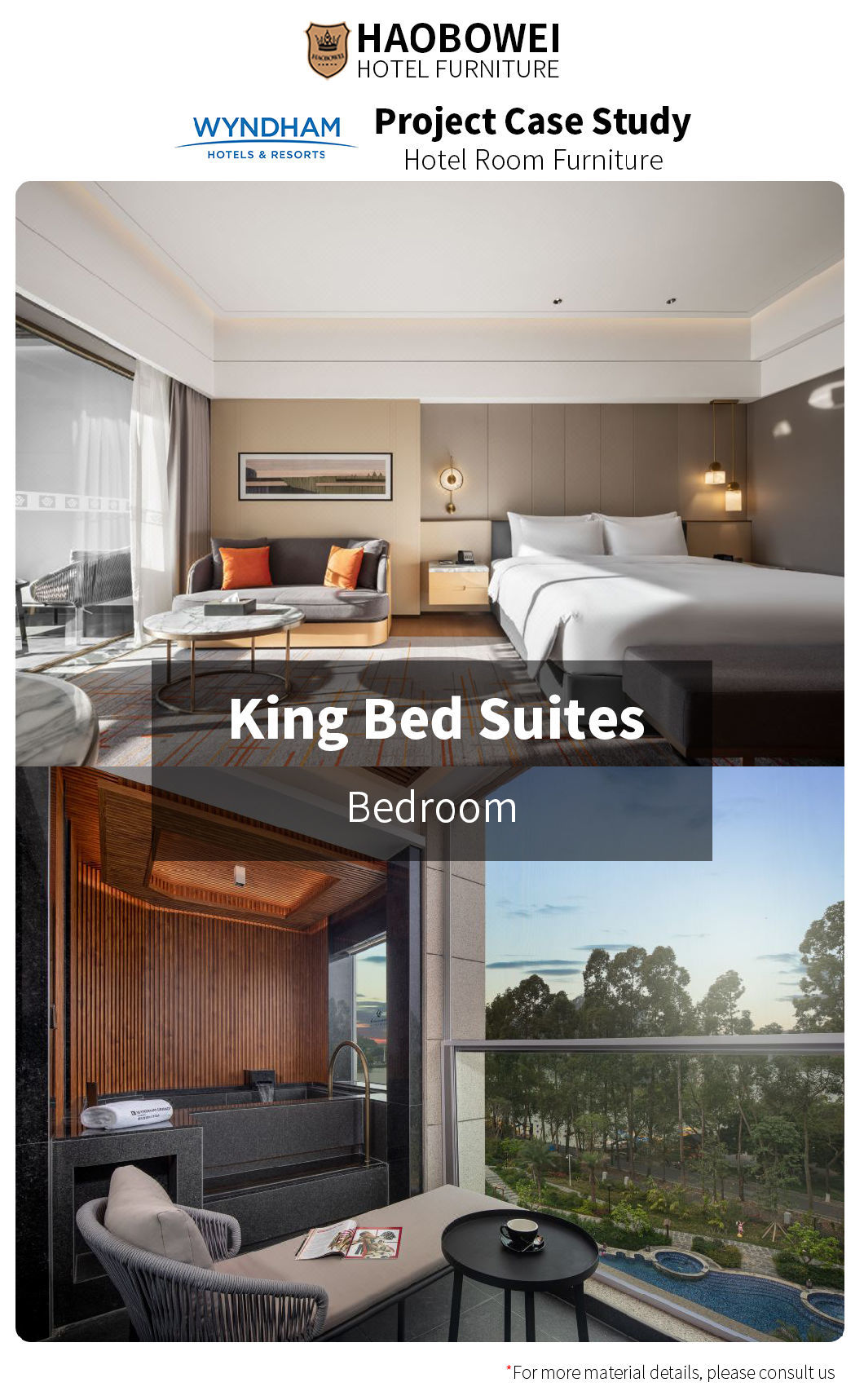 Wholesale 5 Star Business Hotel Furniture Luxury Style Source Factory Bedroom Set