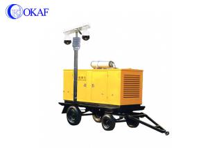 Quality Braking System Mobile Surveillance Trailers , Vehicle Mounted Light Tower 1920×1080P wholesale