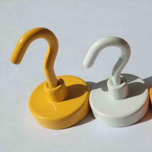 Quality Sintered NdFeB Hook Magnets N35 Permanent Magnets In Purple Color wholesale