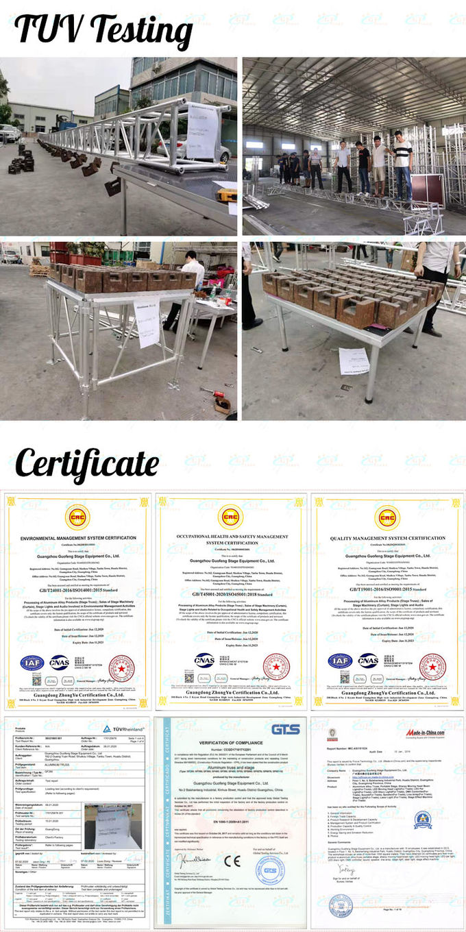 Outdoor LED Screen Truss Used Bolt Aluminum Lighting Truss For Fashion Show 2