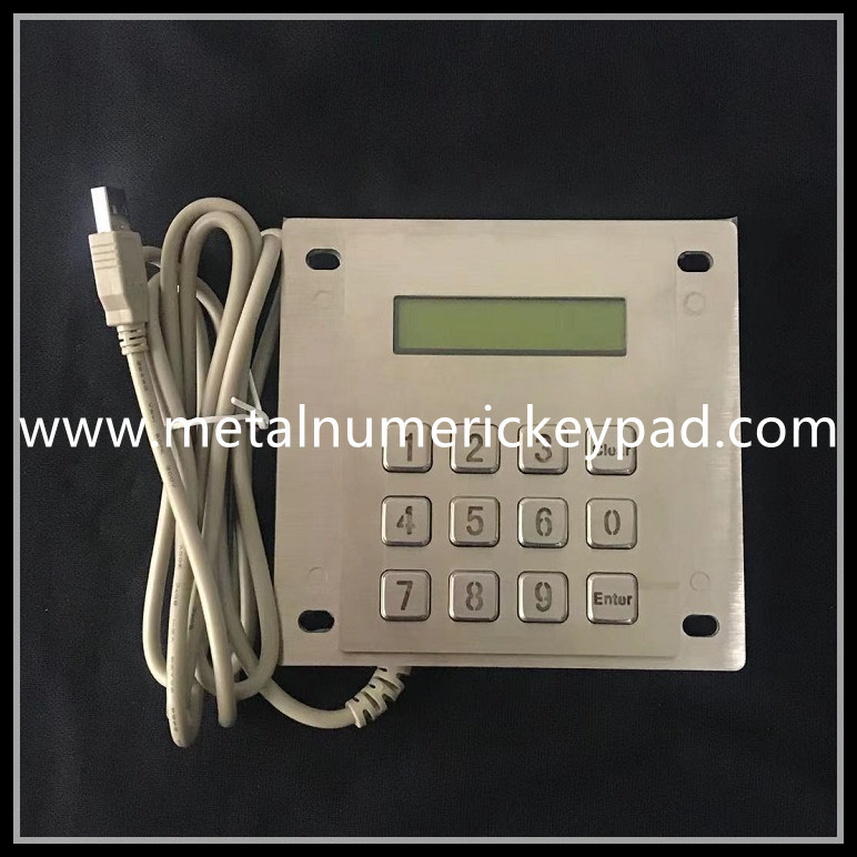 FCC Certified Stainless Steel Keyboard Illuminated With LED Indicator