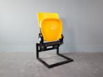 Plastic Beam Mounted Stadium Chair With Riser Mounted Brackets