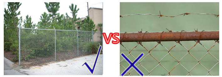 1.8mx10x50mmx50mm2.5mm, 29kg galvanized chain link fence slats Panels from ". Victoria "
