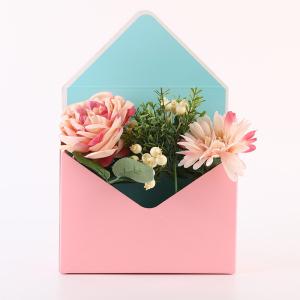 Quality Recycled Materials Square Luxury Valentine's Day Flower Gift Packaging Shopping Paper Box wholesale