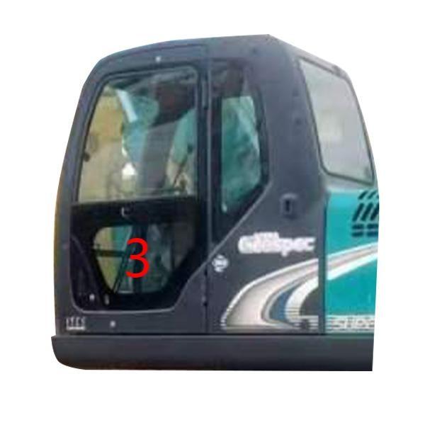 SK-6 SK-8 SK230-6 SK50 KOBELCO Excavator Glass Left Door Lower Position NO.3