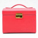 New come luxury empty jewellery box suppliers PU leather jewelry storage box
