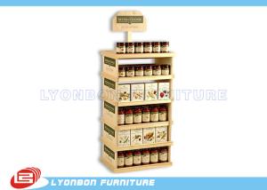 Quality Supermarket Pine Wood Gondola End Display ODM For Can food , Color Painted wholesale
