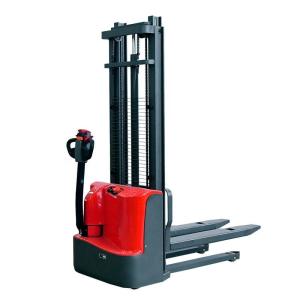 Quality 1 Ton Full Electric Pallet Stacker 680mm Warehouse Fork Over wholesale