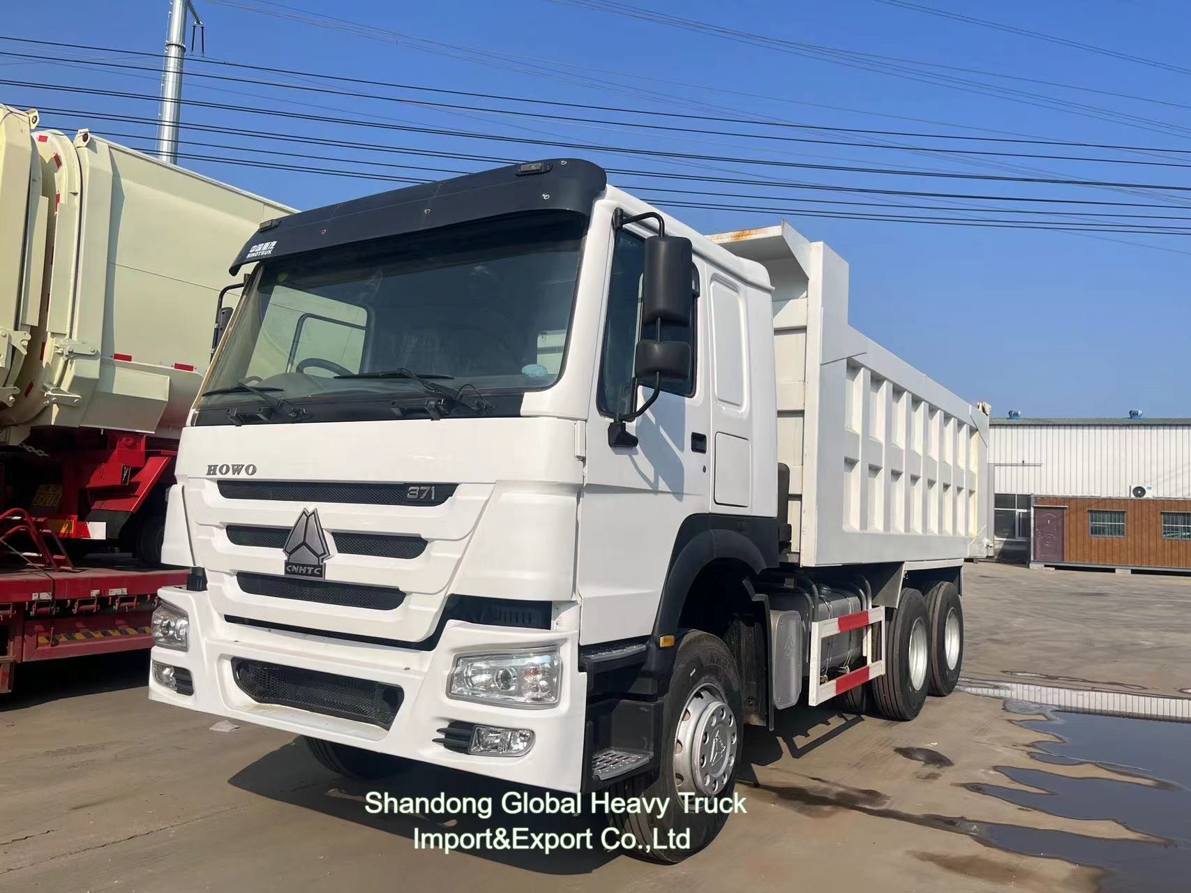 Sinotruk HOWO 371HP-380HP 25t-100t Heavy Duty Used Transport Delivery Lorry Electric 12 Wheels