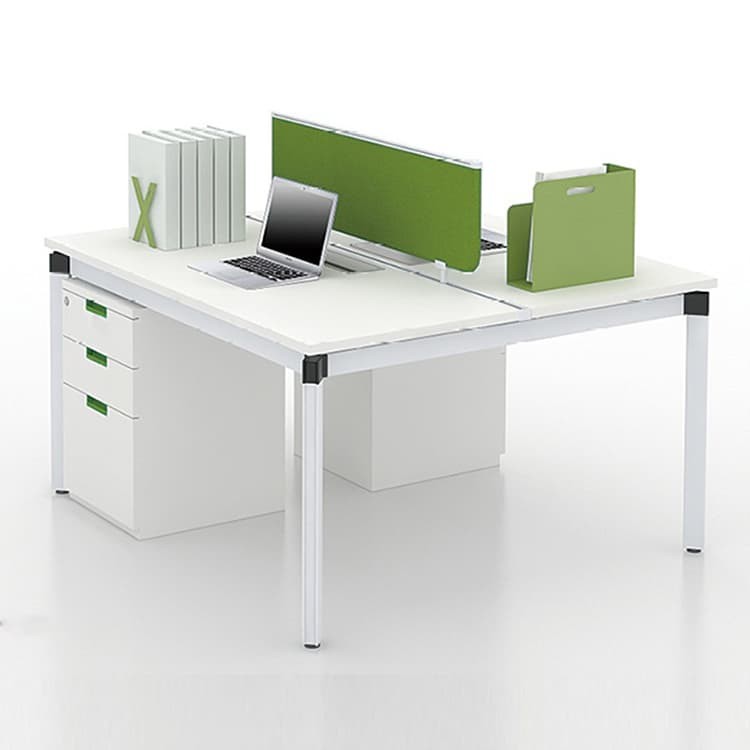 120 Degree Office Workstation Desks Table 25mm 4 Seater Workstation