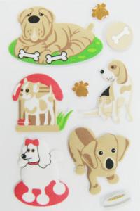 Quality Cute Puppy Big Animal Stickers , Room Decoration Kids Sticker Sheets wholesale