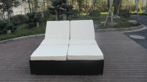 Quality Hand-Woven Rattan Sun Lounger , Outdoor Garden Lounge Chair wholesale