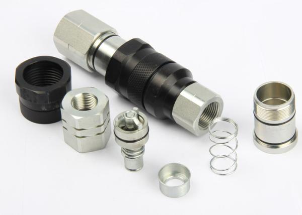 Wear Resistant Flush Face Hydraulic Quick Couplers , 1 Inch Flat Face Hydraulic