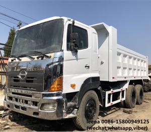 used hino 700 series 25-30ton dump truck 350 hp  16 cbm  dump box made in 2012