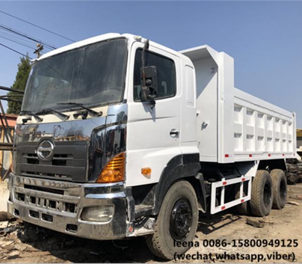 Cheap used hino 700 series 25-30ton dump truck 350 hp  16 cbm  dump box made in 2012 for sale