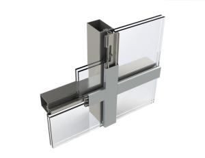 Quality Support Platform Curtain Wall Glazing System Exposed Frame Abrasion Resistance wholesale