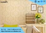 Golden Damask Pattern European Style Wallpaper For Living Room