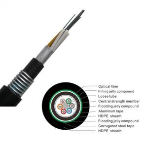 Quality G652D 250um Fiber Outdoor Armored Fiber Optic Cable GYTA53 48 Core wholesale
