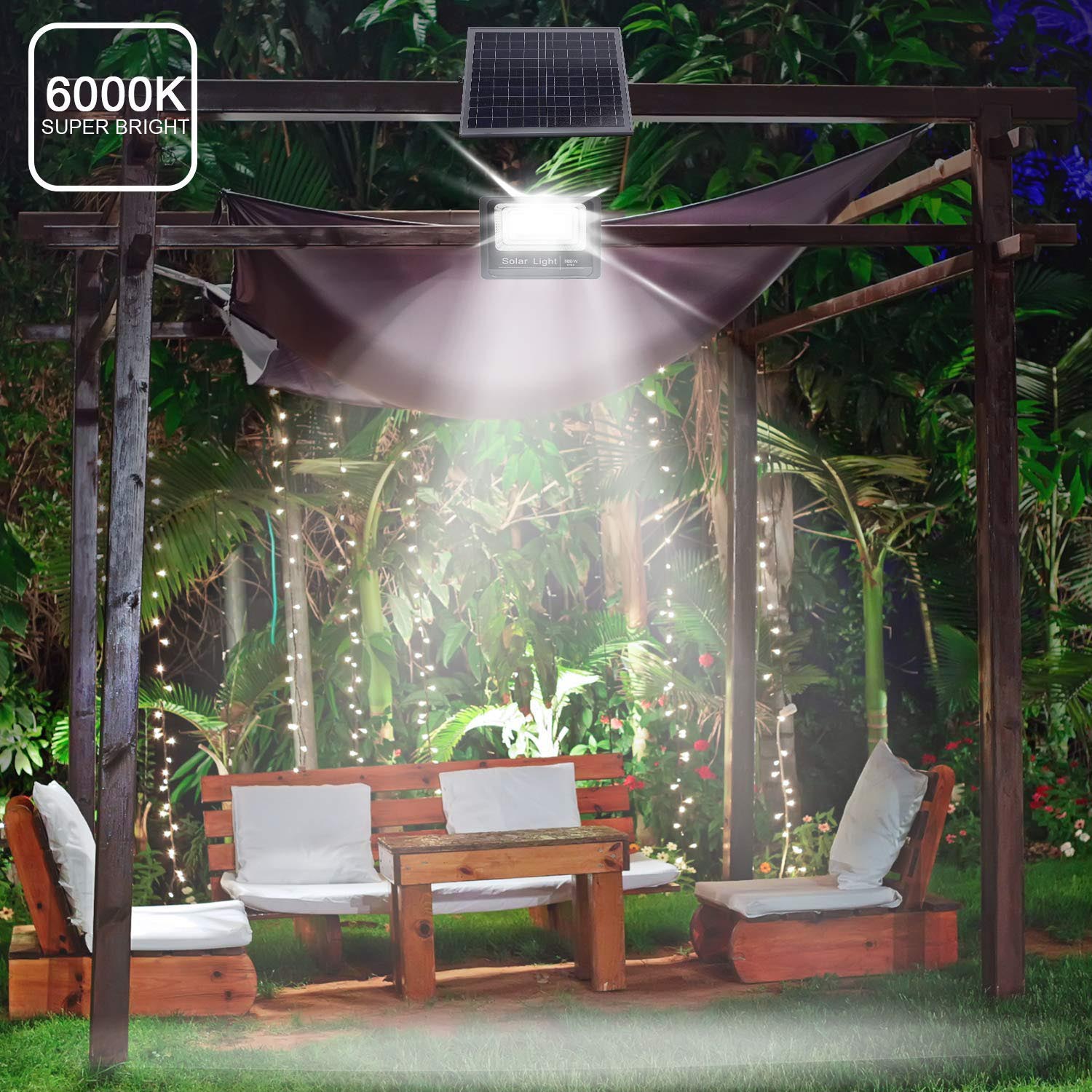 400 W IP65 Dustproof Solar Garden Street Light SDM5730 White